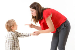 Mother threatens boy for misbehaving using coercive parenting