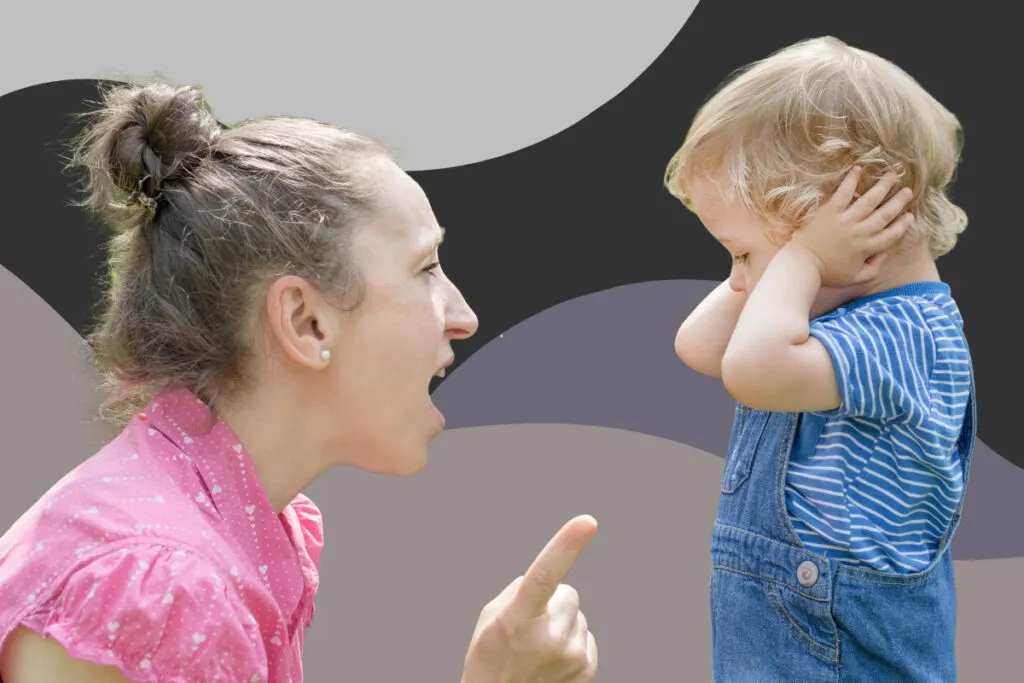 mom lectures son covers ears domineering mother effects on son