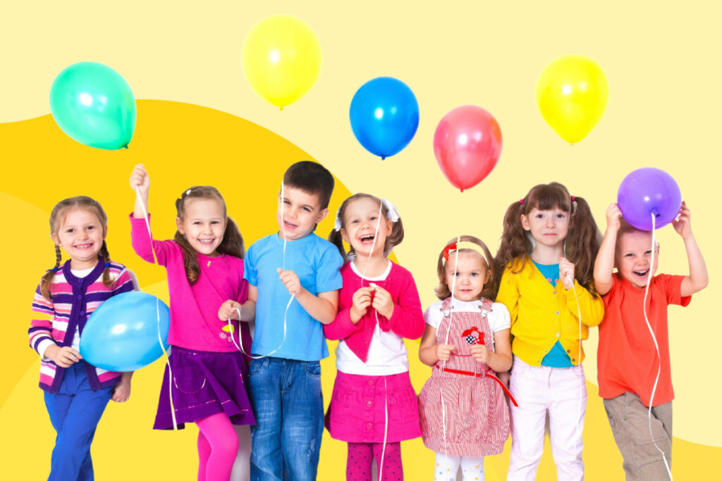 emotional regulation children hold balloon happy
