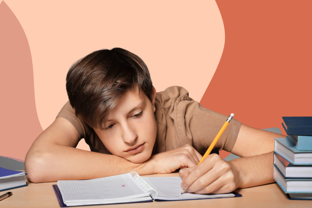 teenager doesn't feel motivated to do homework even when goals are set