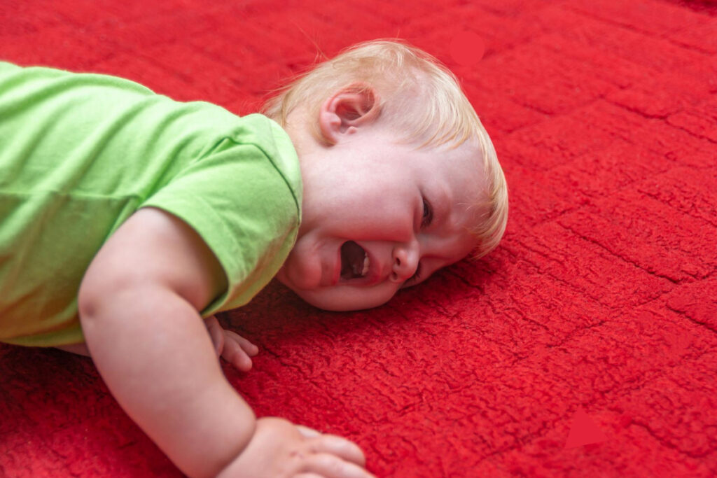 toddler having terrible-twos tantrums